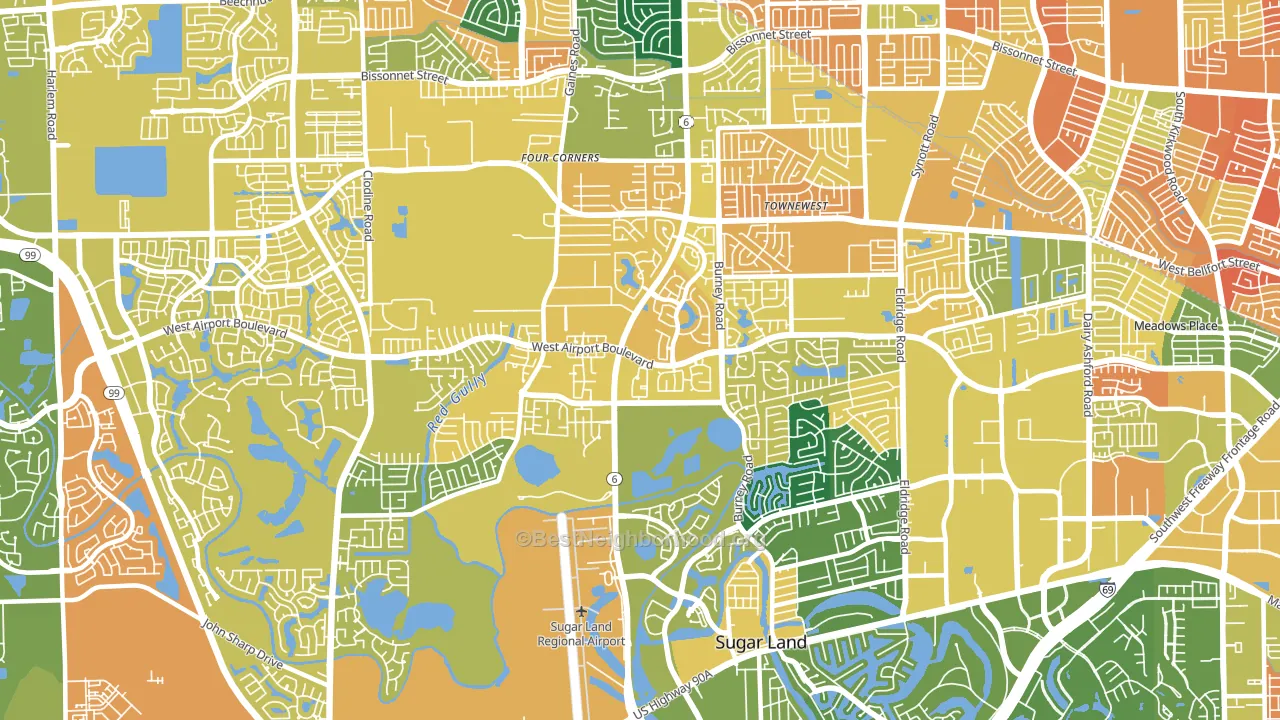 77498, TX block-group voter-turnout map