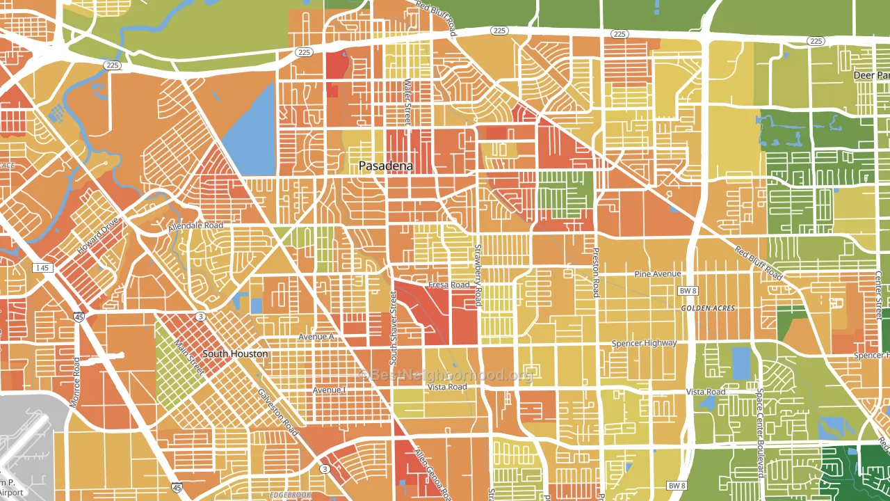 77502, TX block-group voter-turnout map