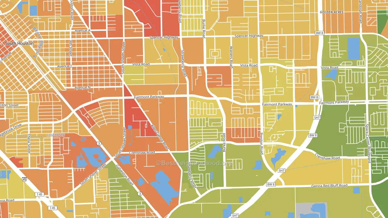 77504, TX block-group voter-turnout map