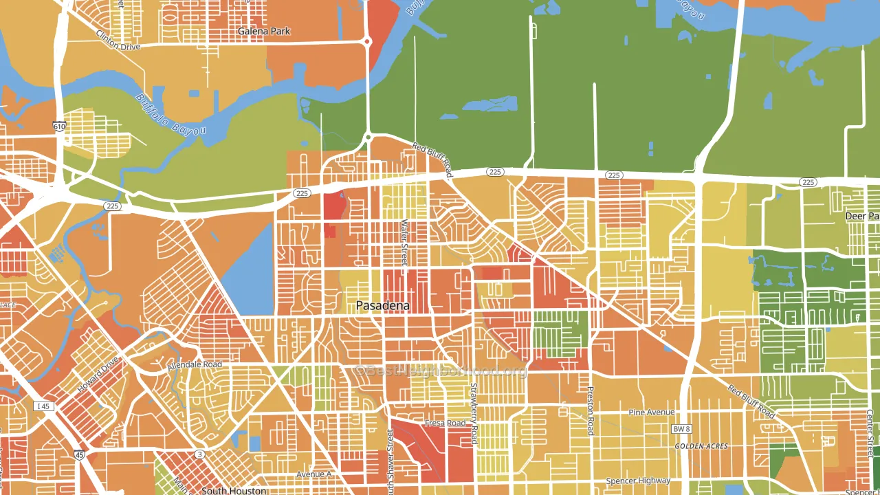77506, TX block-group voter-turnout map