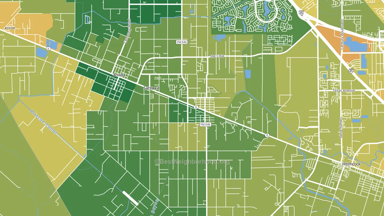 77510, TX block-group voter-turnout map