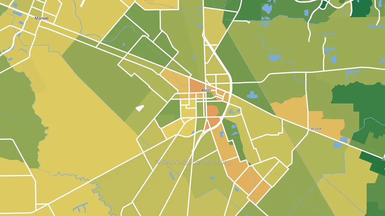 77511, TX block-group voter-turnout map