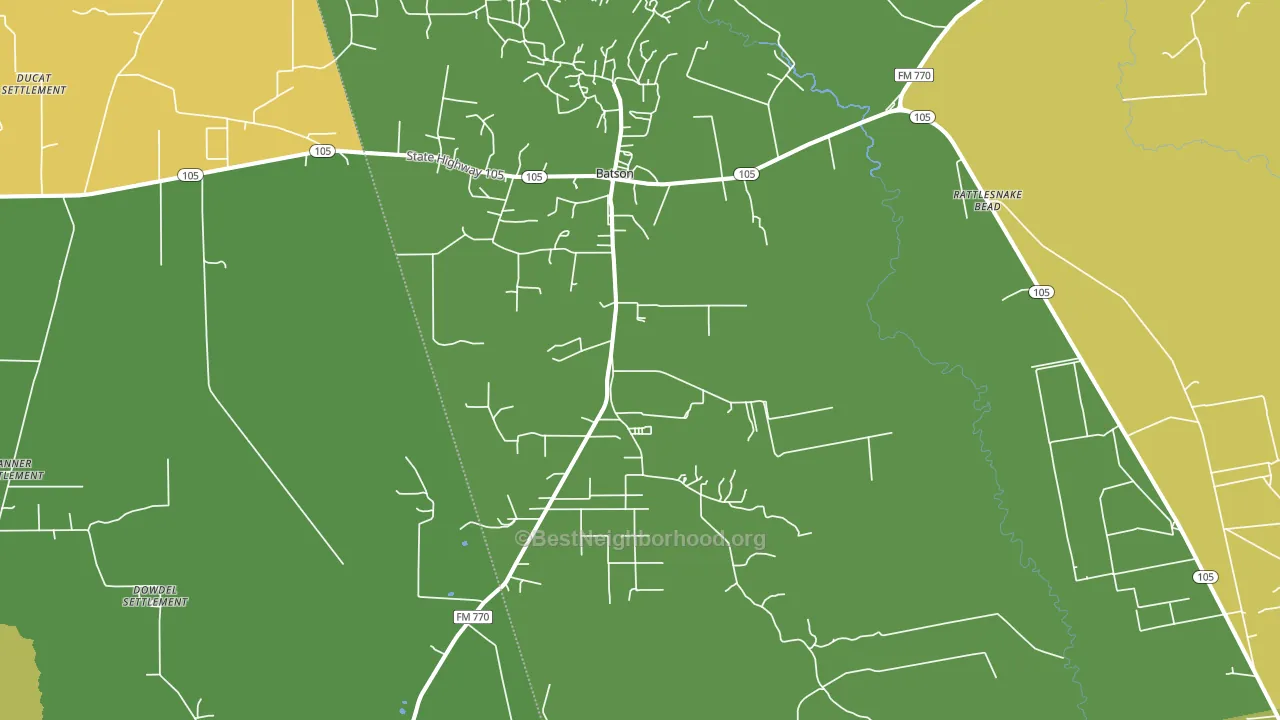 77519, TX block-group voter-turnout map