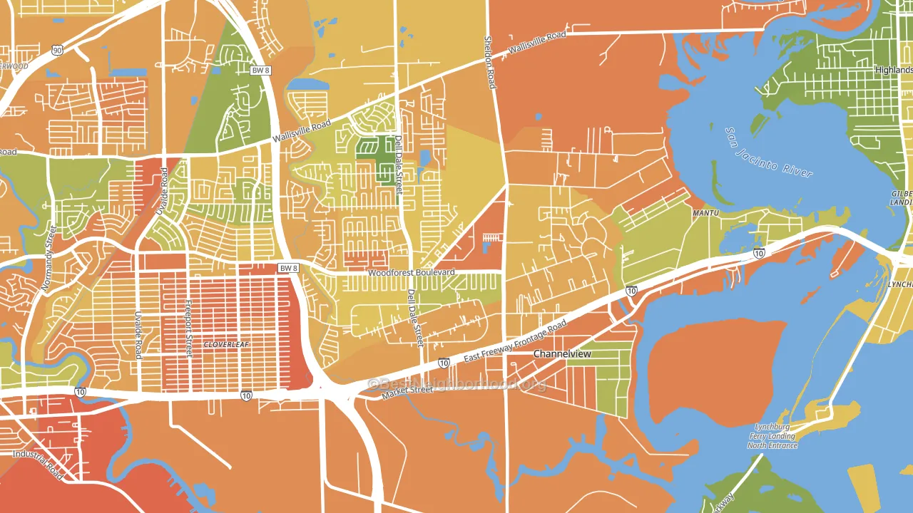 77530, TX block-group voter-turnout map