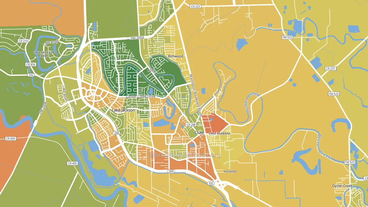 77531, TX block-group voter-turnout map