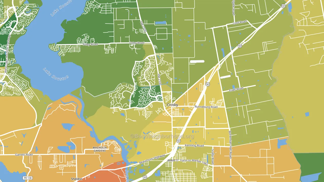 77532, TX block-group voter-turnout map