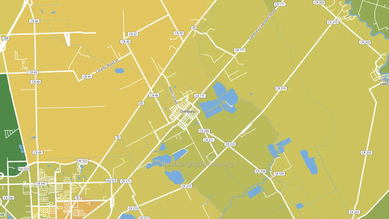 77534, TX block-group voter-turnout map