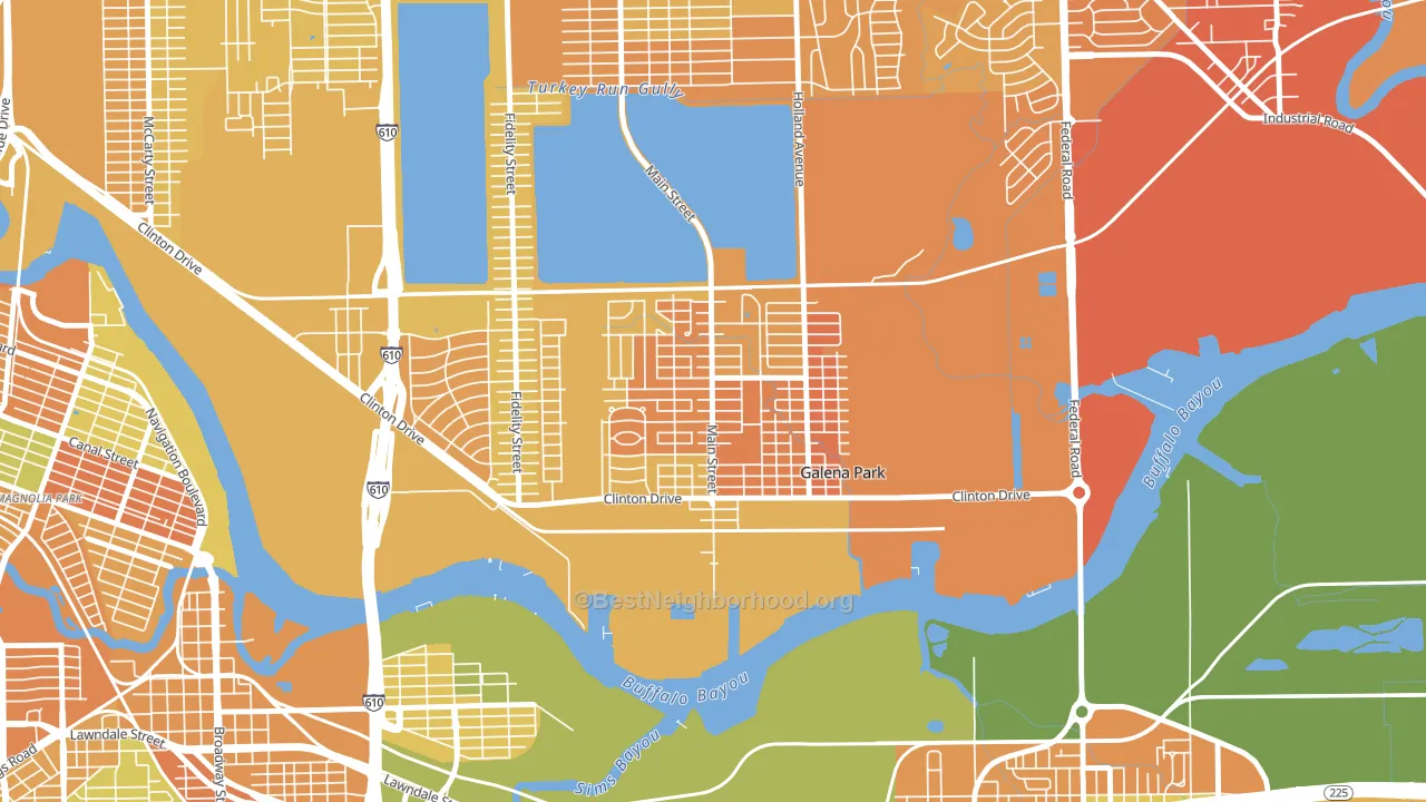 77547, TX block-group voter-turnout map