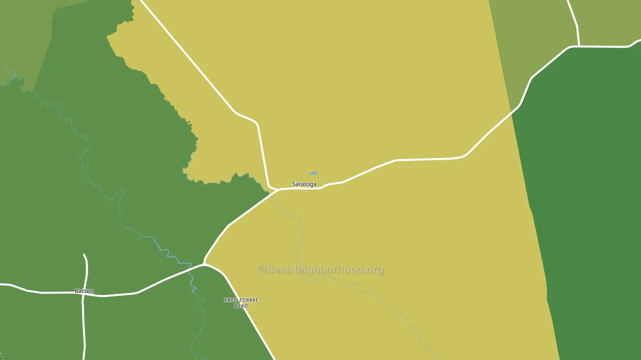 77585, TX block-group voter-turnout map