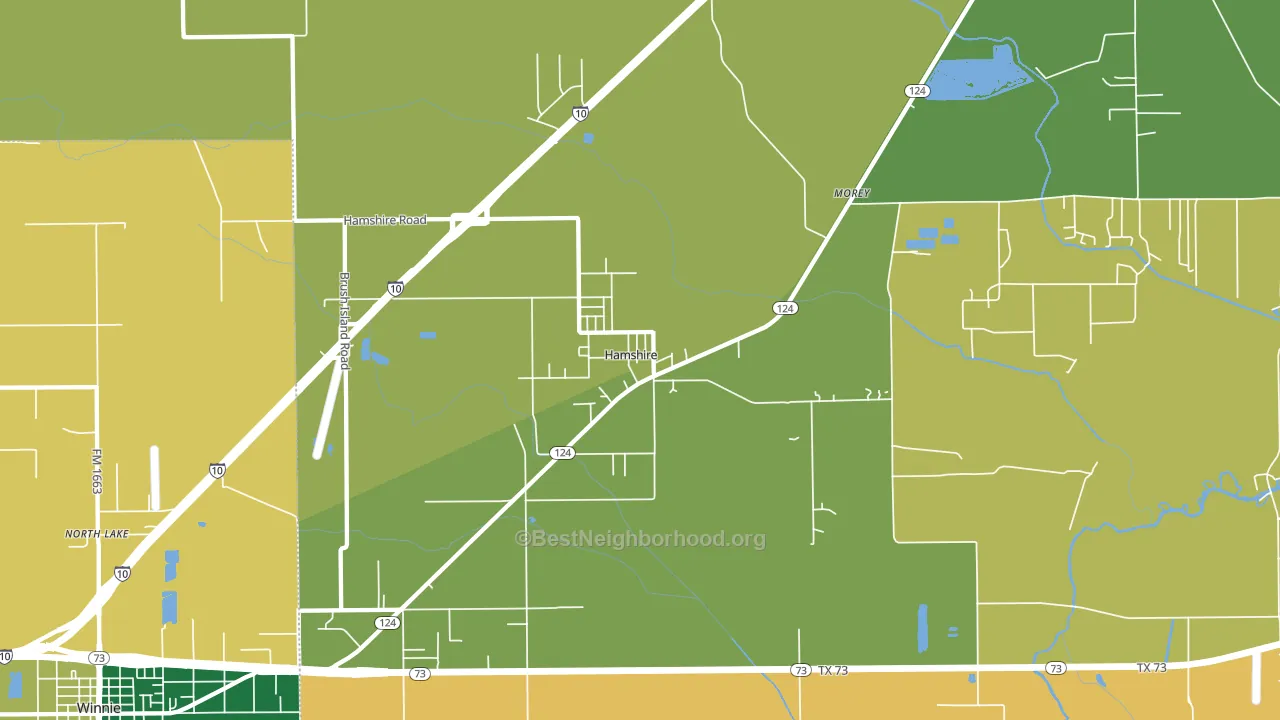 77622, TX block-group voter-turnout map