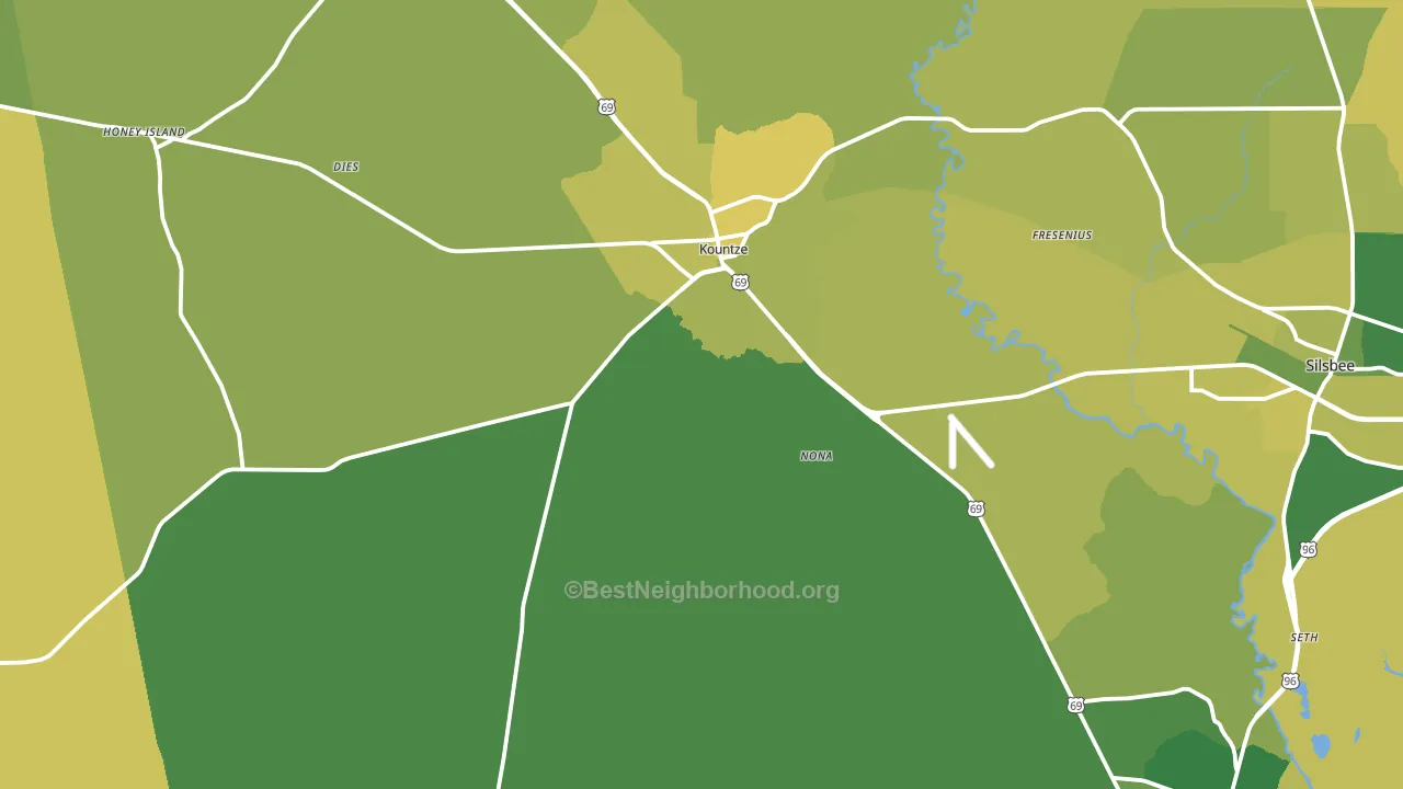 77625, TX block-group voter-turnout map
