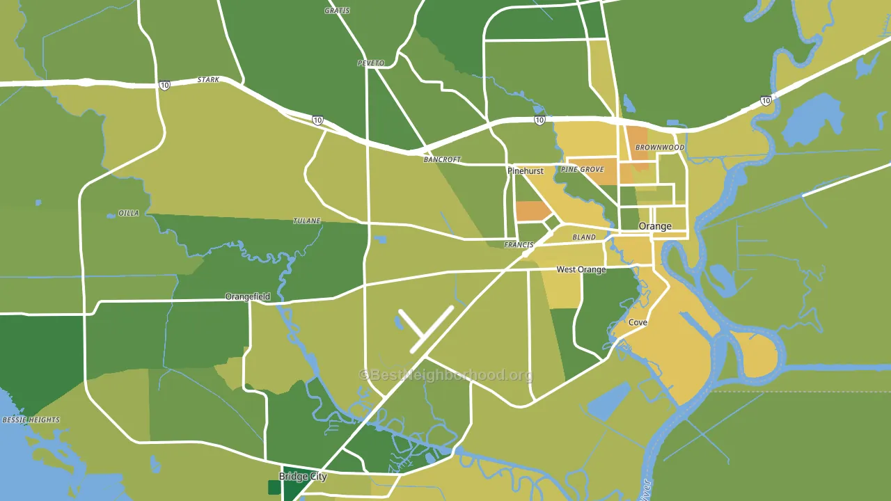 77630, TX block-group voter-turnout map
