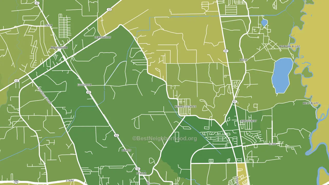 77632, TX block-group voter-turnout map