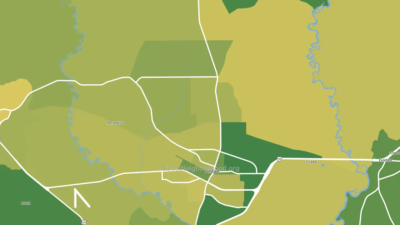 77656, TX block-group voter-turnout map