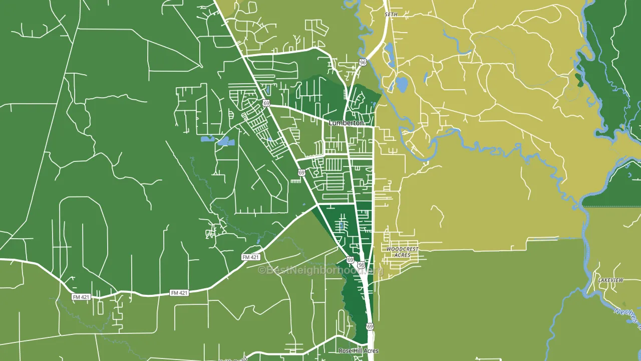 77657, TX block-group voter-turnout map