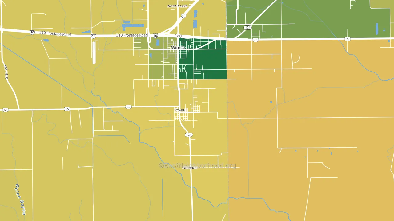 77661, TX block-group voter-turnout map
