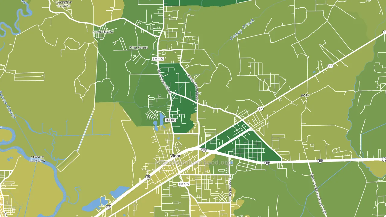 77662, TX block-group voter-turnout map