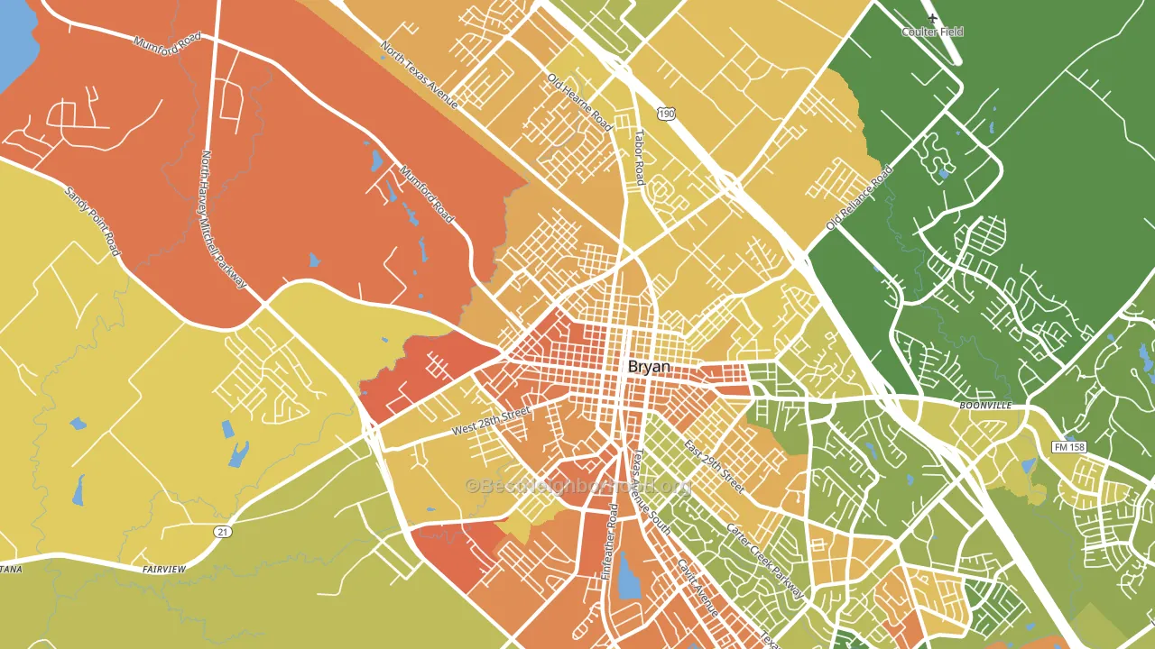 77803, TX block-group voter-turnout map