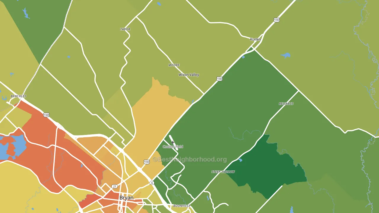 77808, TX block-group voter-turnout map