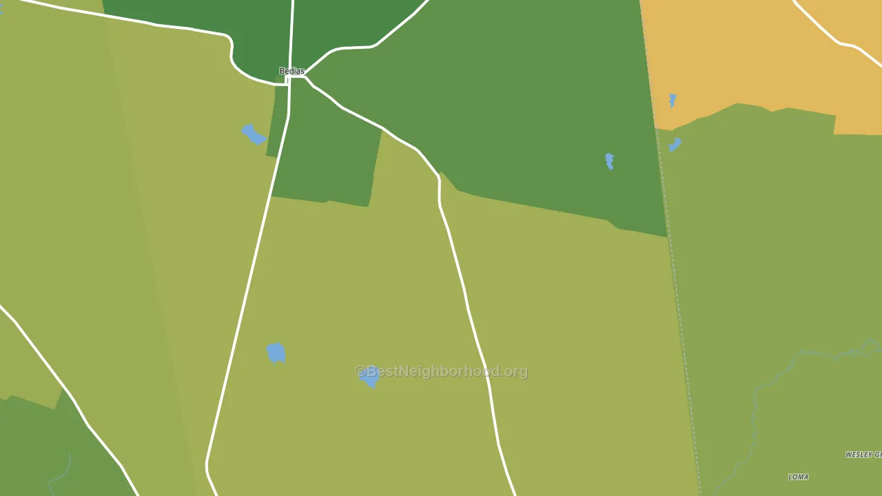 77831, TX block-group voter-turnout map