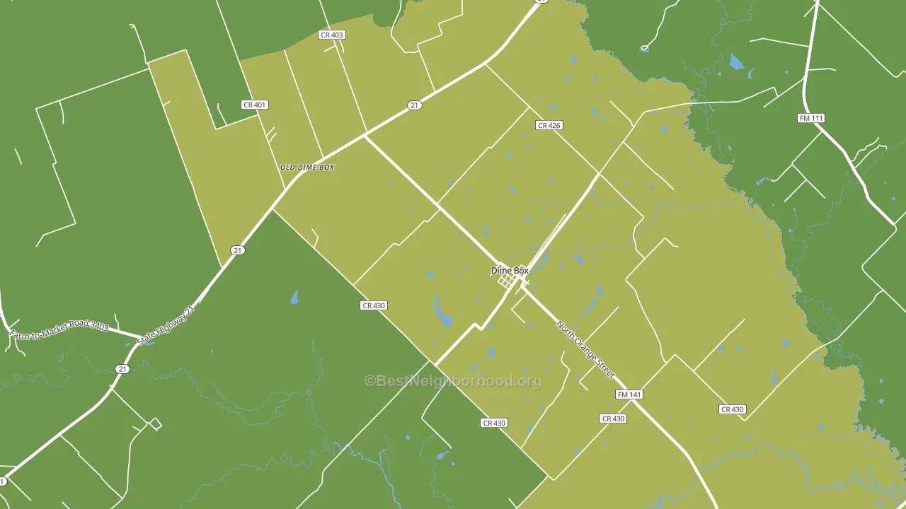 77853, TX block-group voter-turnout map