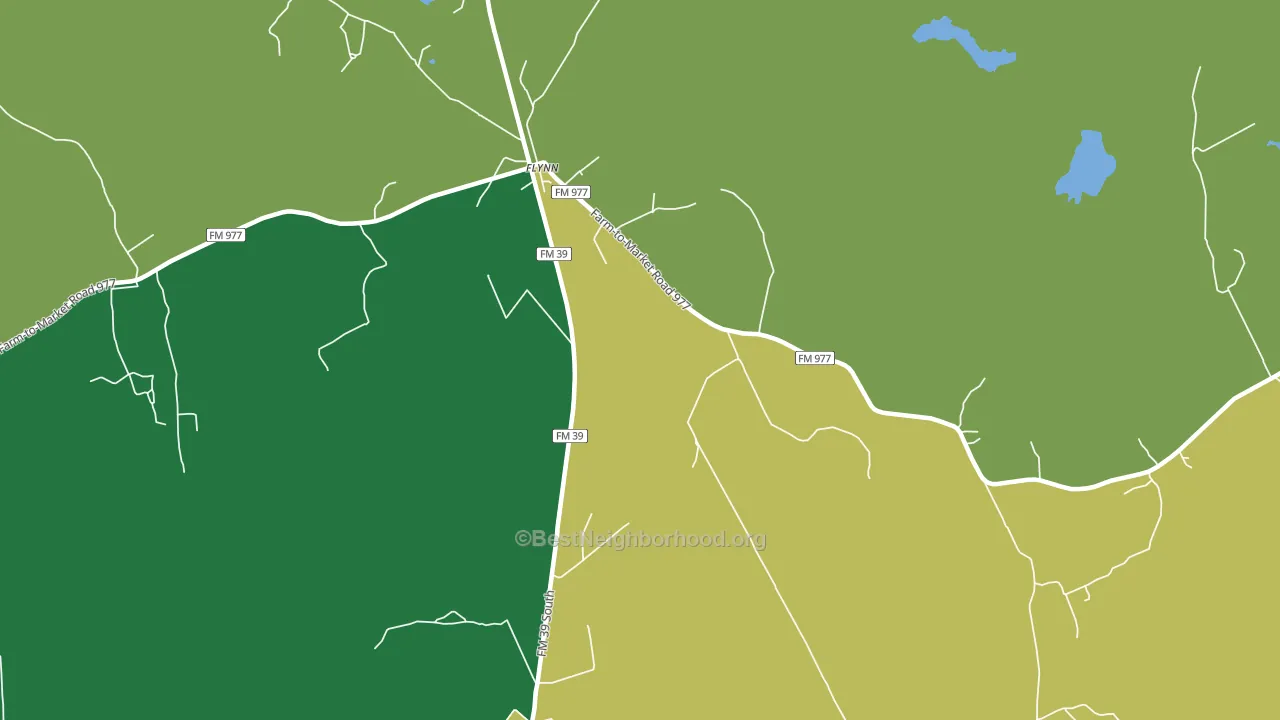 77855, TX block-group voter-turnout map