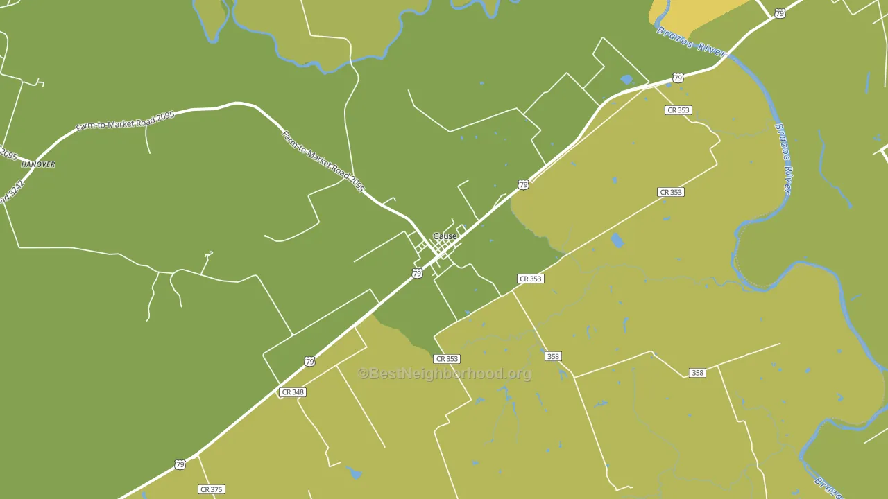 77857, TX block-group voter-turnout map