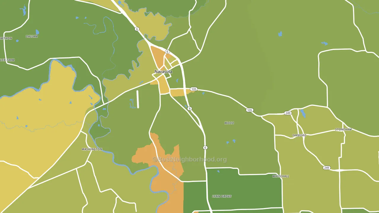77868, TX block-group voter-turnout map