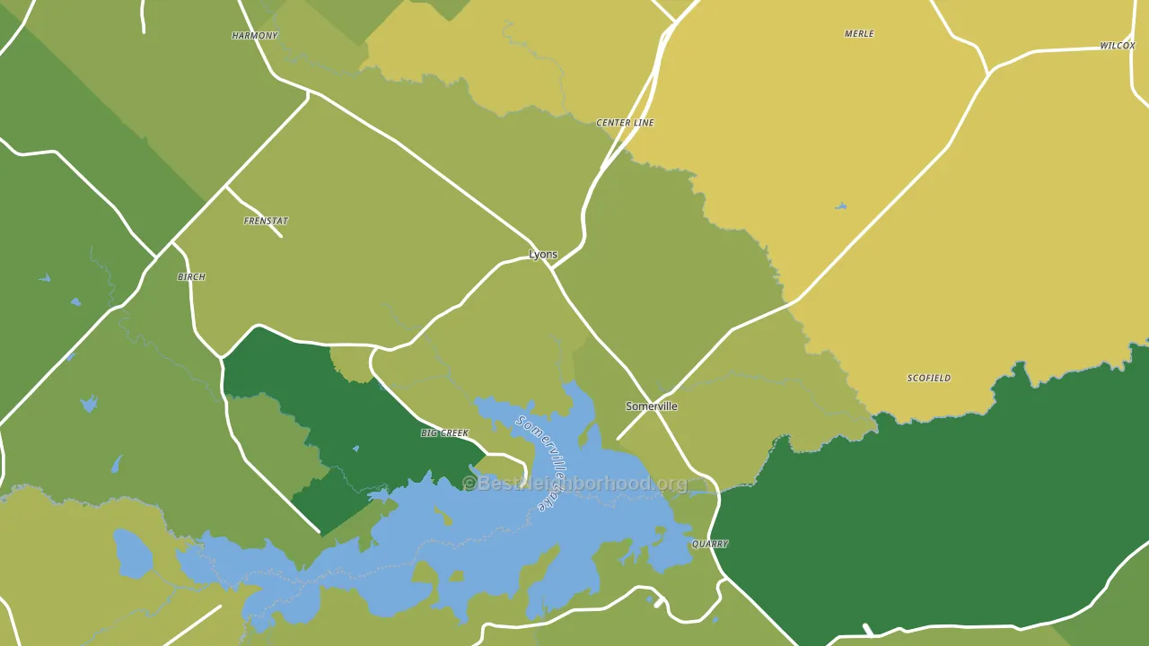 77879, TX block-group voter-turnout map