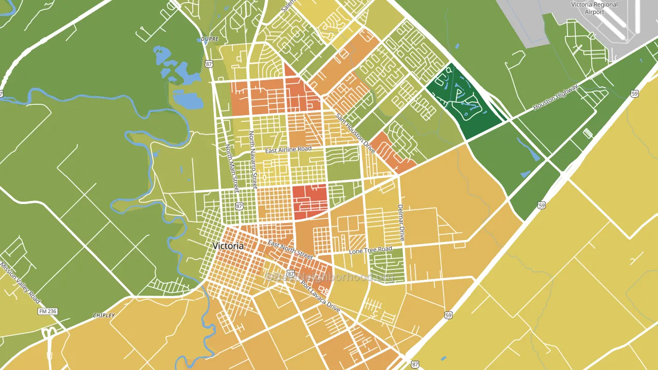 77901, TX block-group voter-turnout map