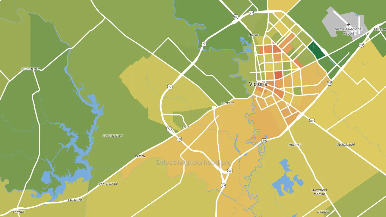 77905, TX block-group voter-turnout map
