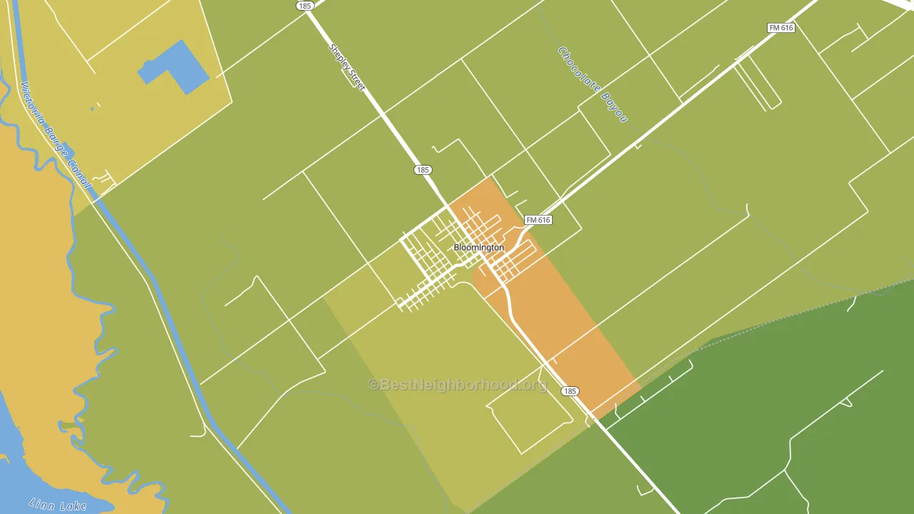 77951, TX block-group voter-turnout map