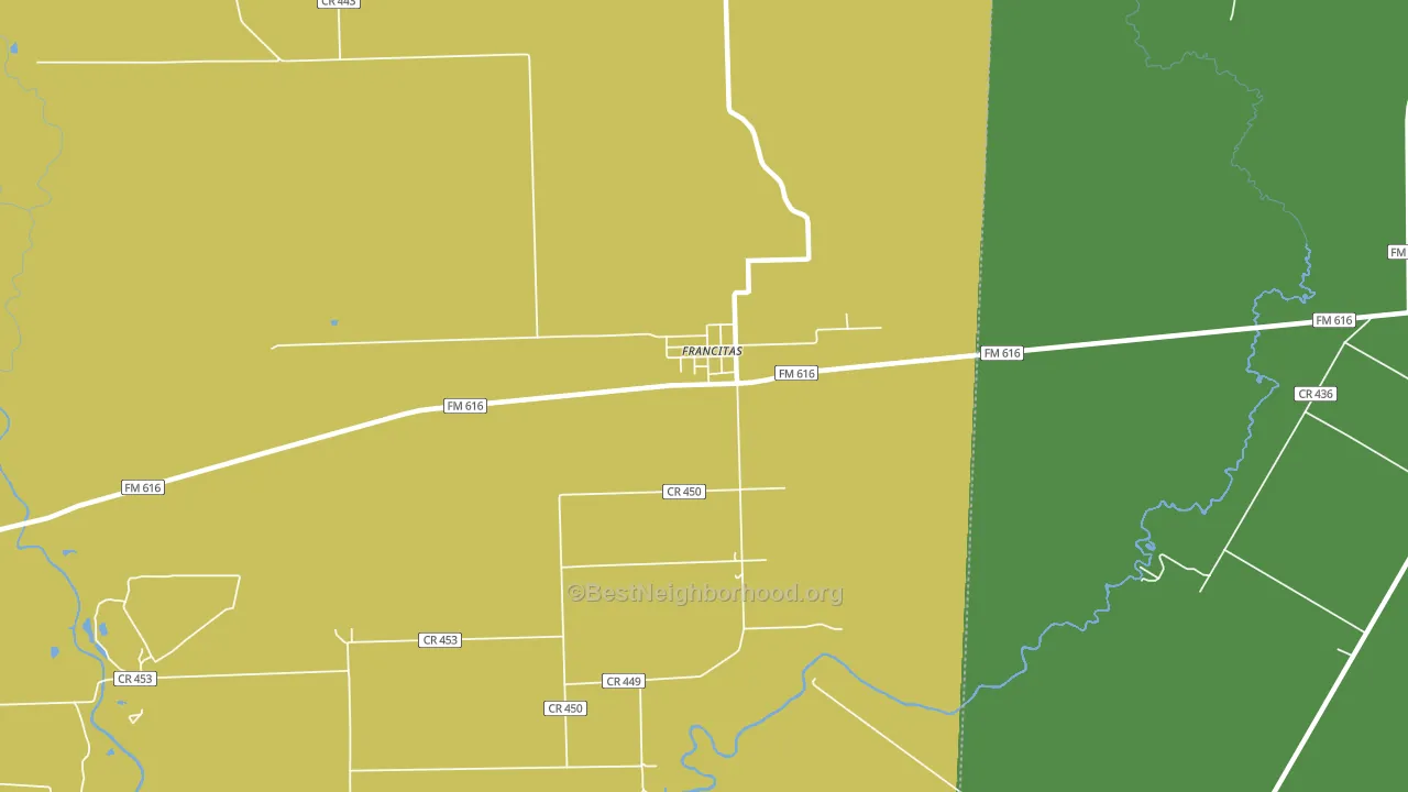77961, TX block-group voter-turnout map
