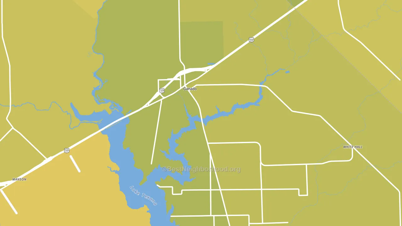 77962, TX block-group voter-turnout map