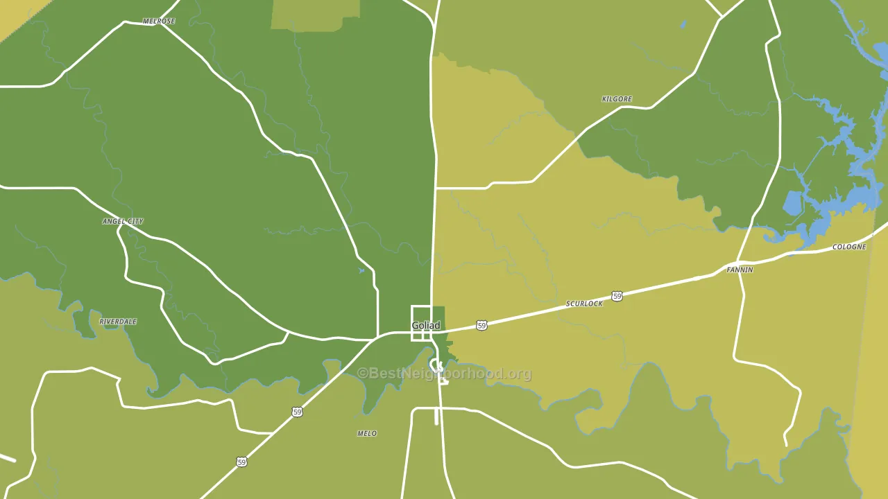 77963, TX block-group voter-turnout map