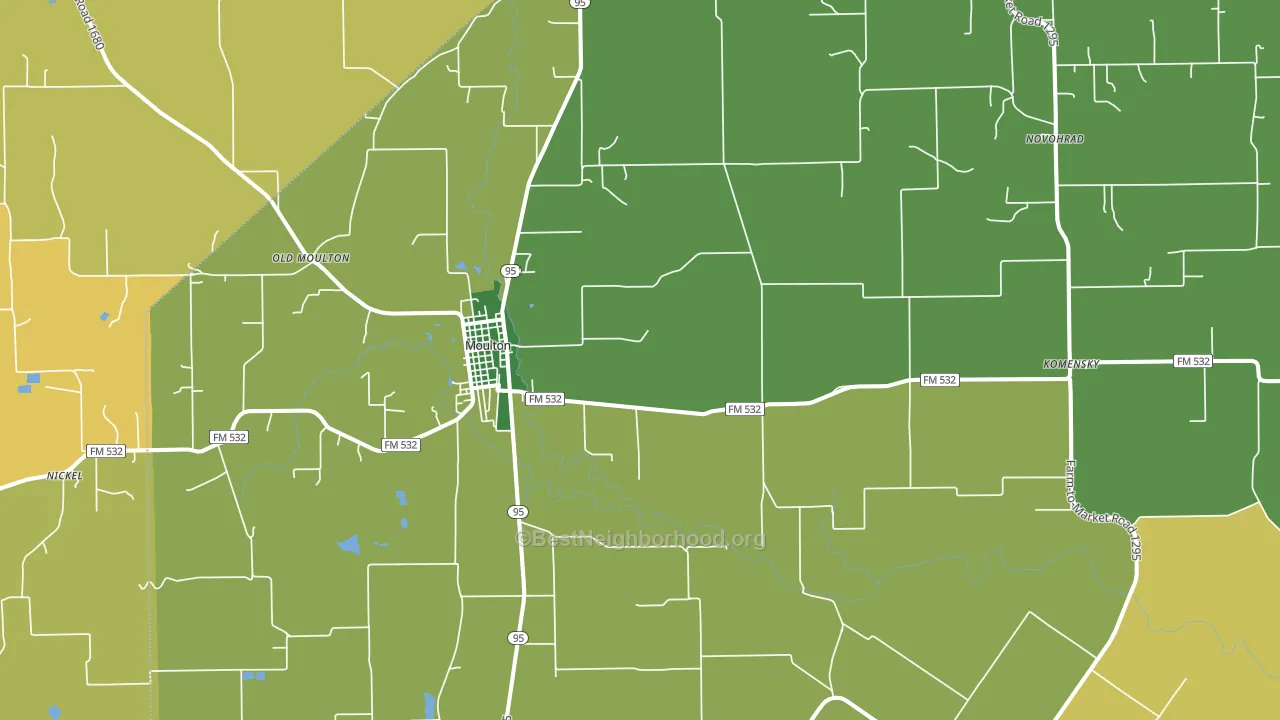 77975, TX block-group voter-turnout map