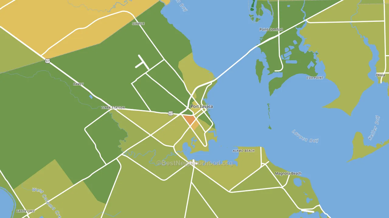 77979, TX block-group voter-turnout map