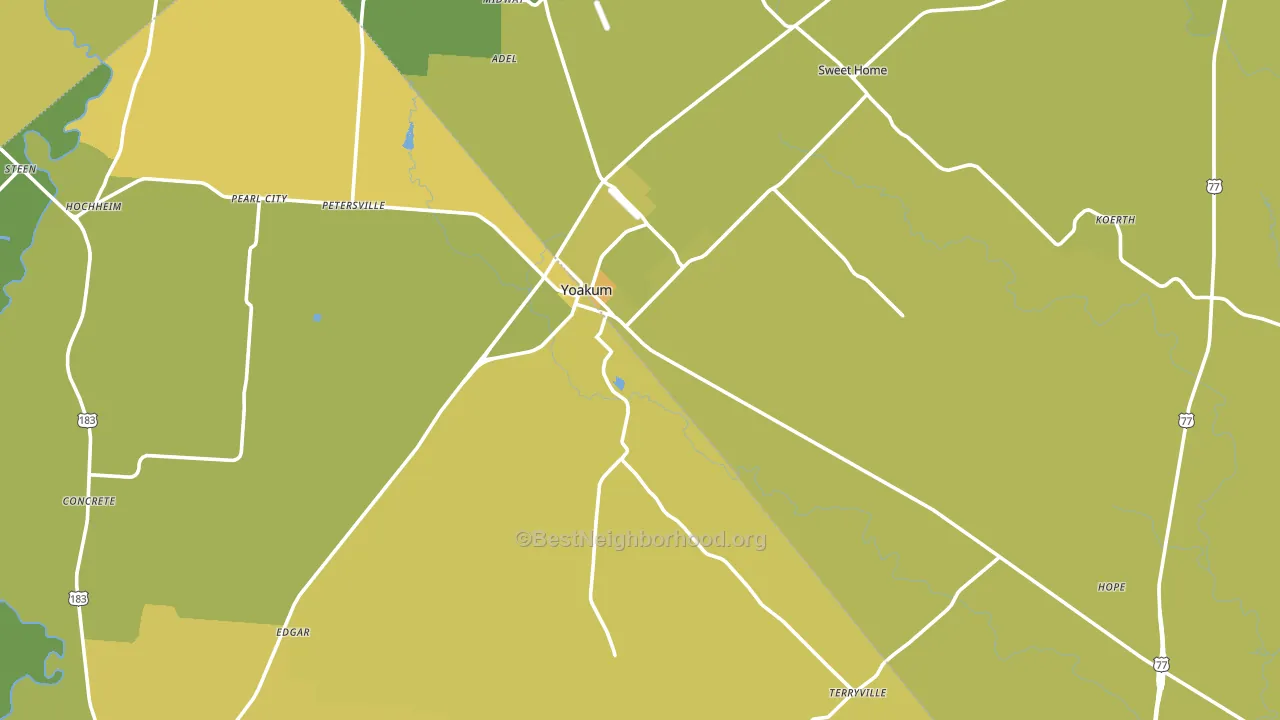 77995, TX block-group voter-turnout map