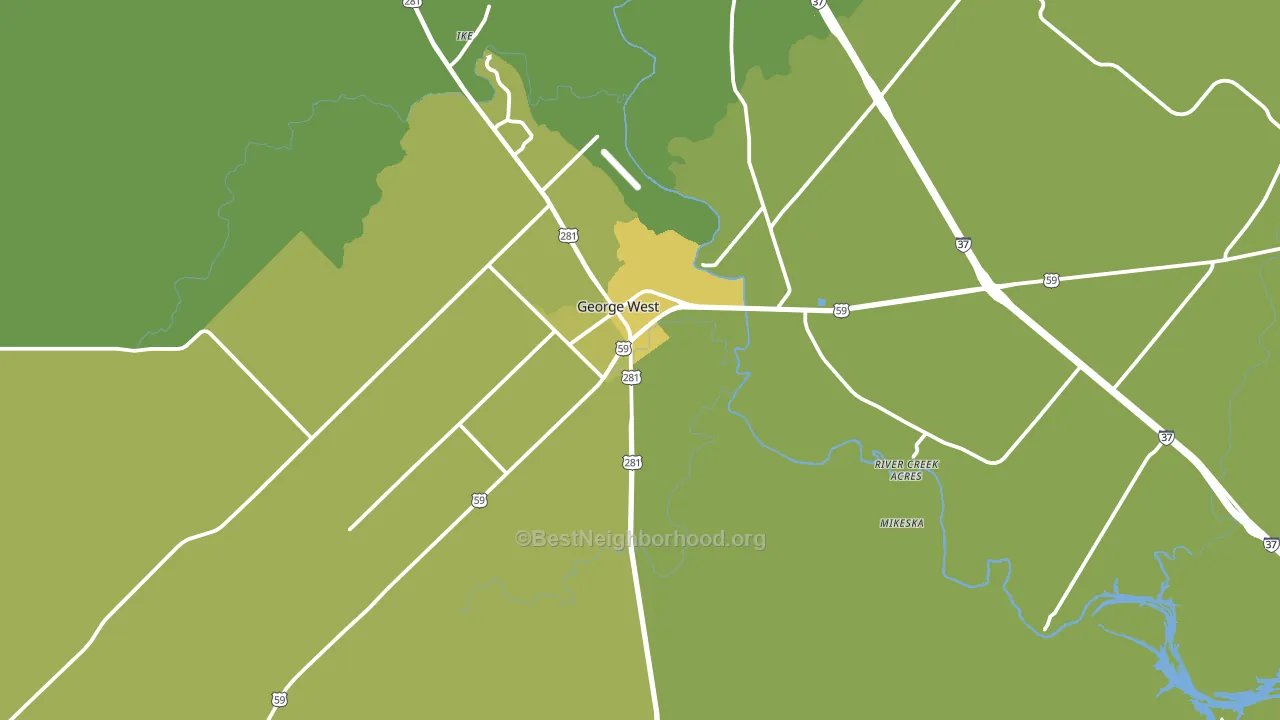 78022, TX block-group voter-turnout map