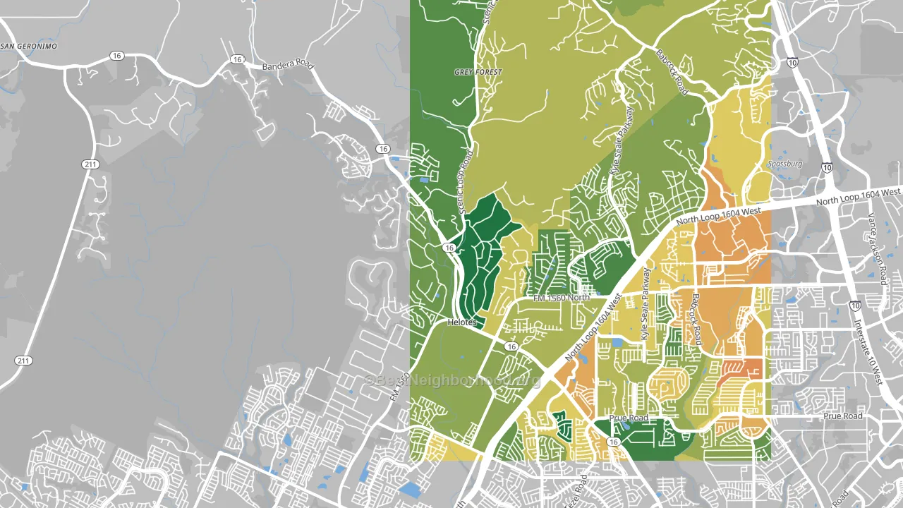 78023, TX block-group voter-turnout map