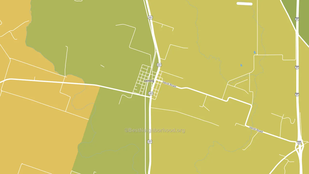 78050, TX block-group voter-turnout map