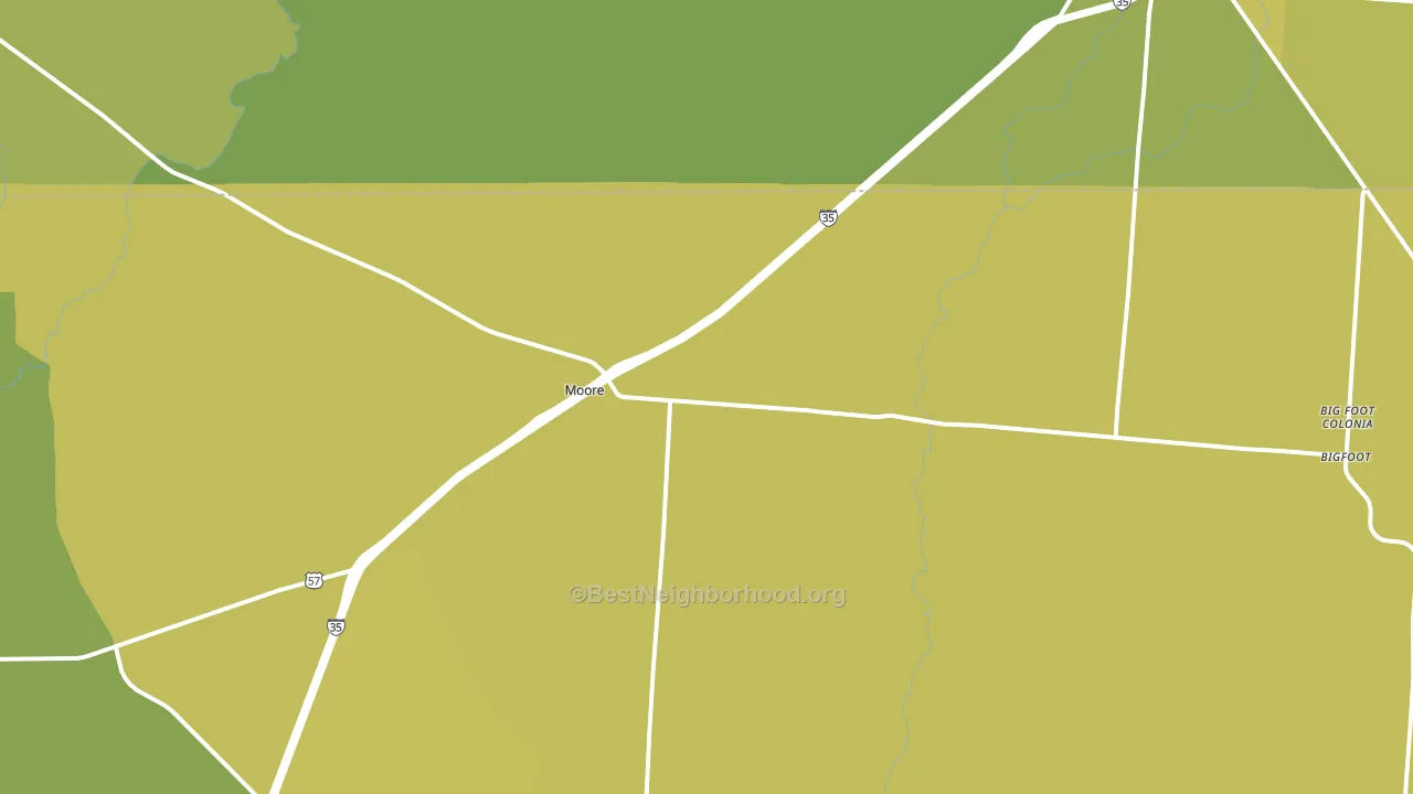 78057, TX block-group voter-turnout map