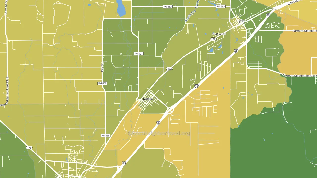 78059, TX block-group voter-turnout map