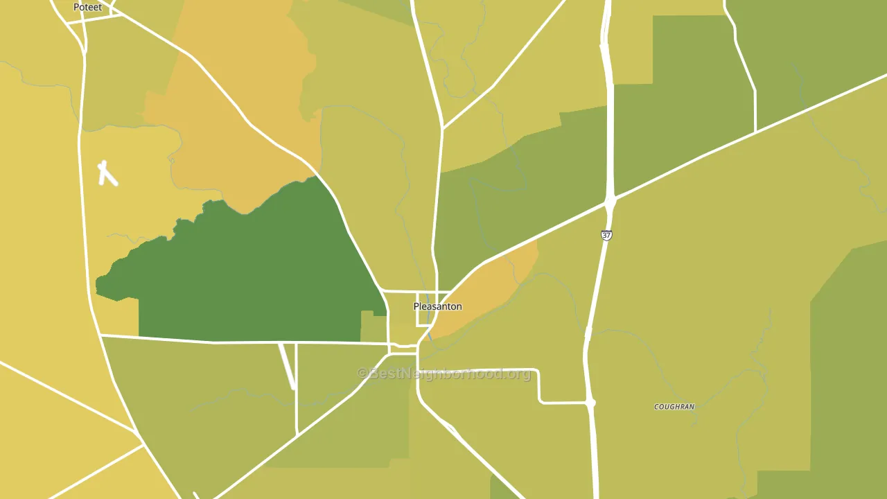 78064, TX block-group voter-turnout map