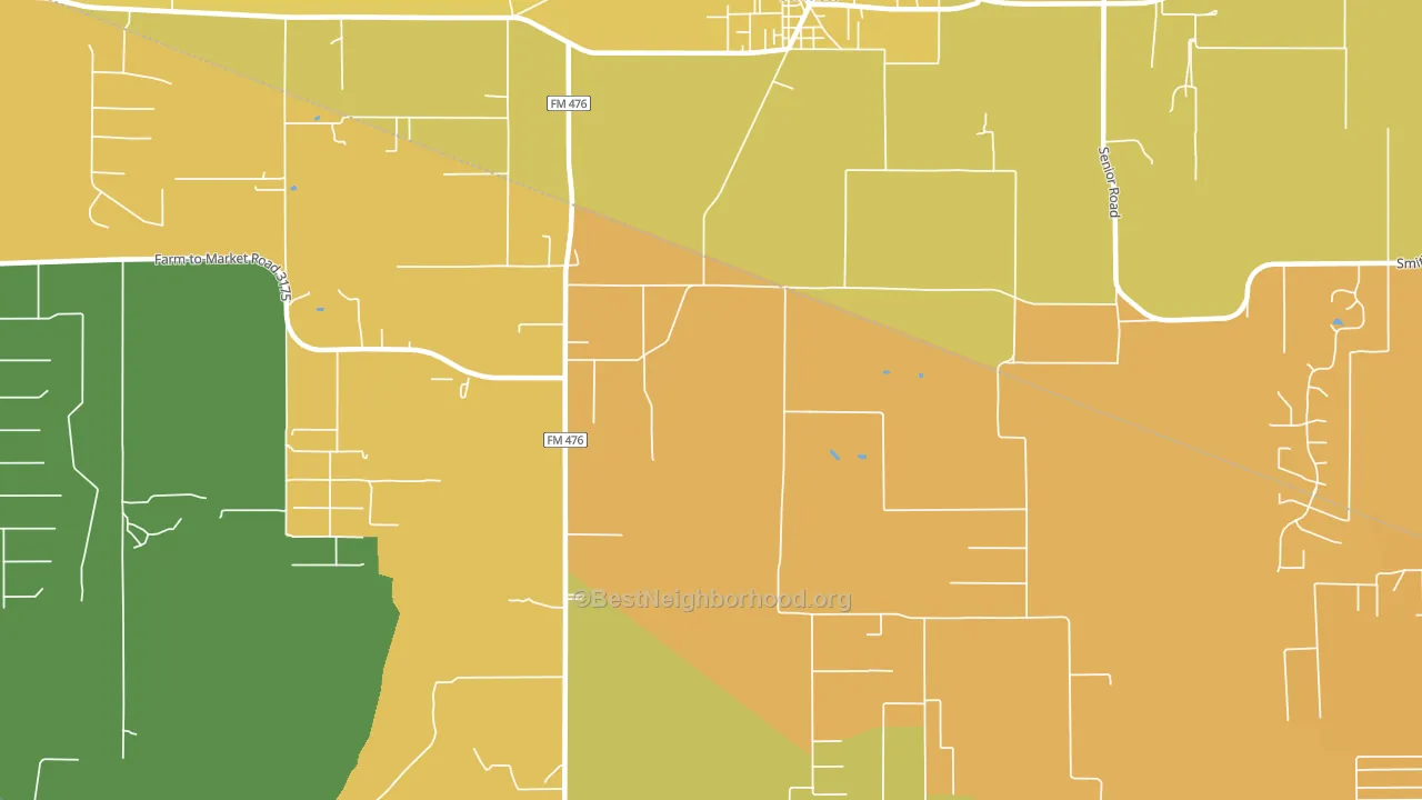78069, TX block-group voter-turnout map