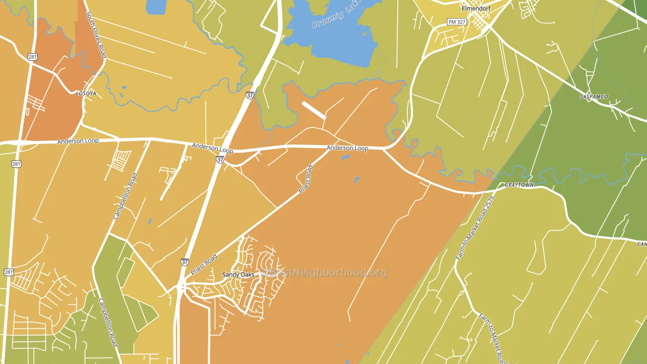 78112, TX block-group voter-turnout map
