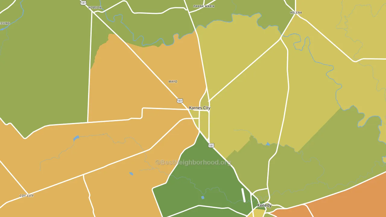 78118, TX block-group voter-turnout map