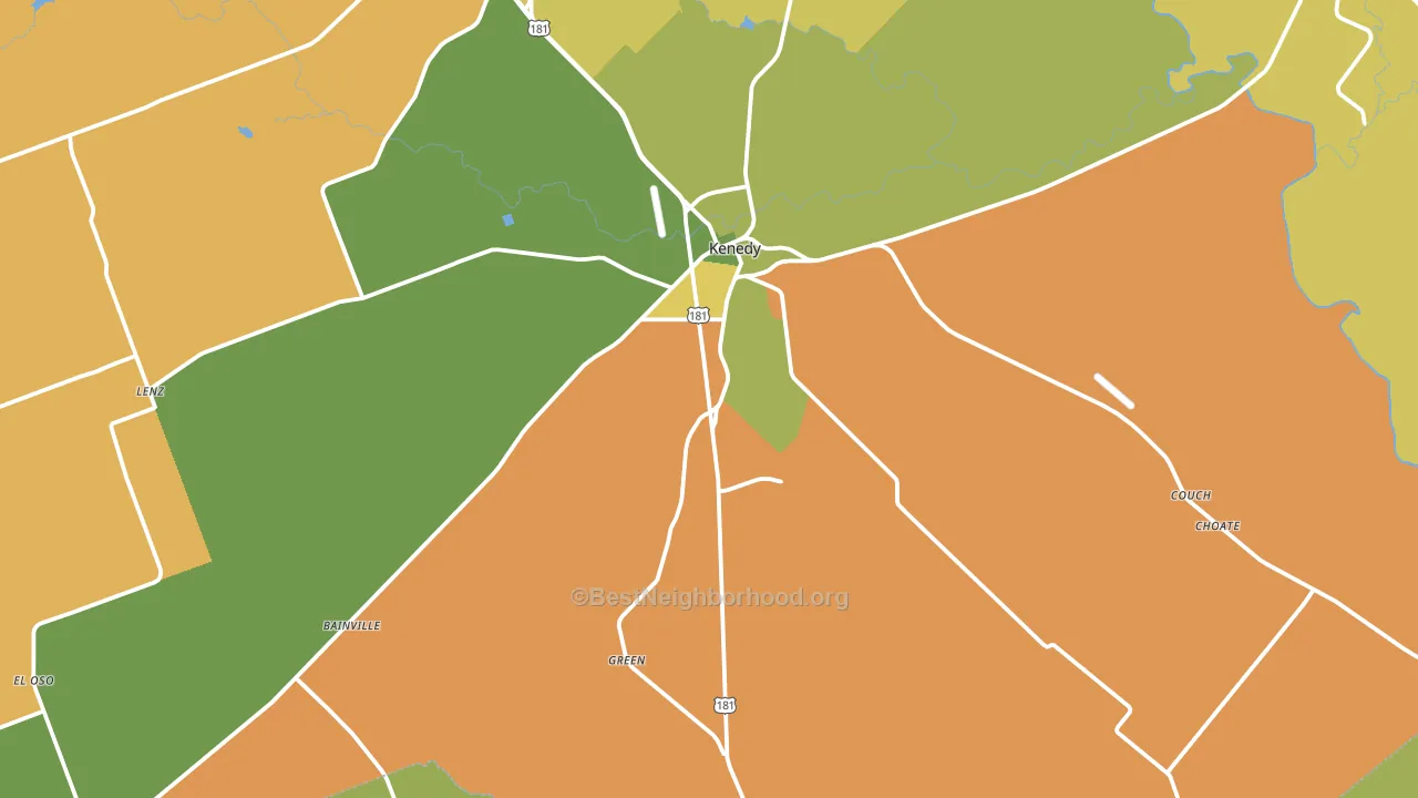 78119, TX block-group voter-turnout map