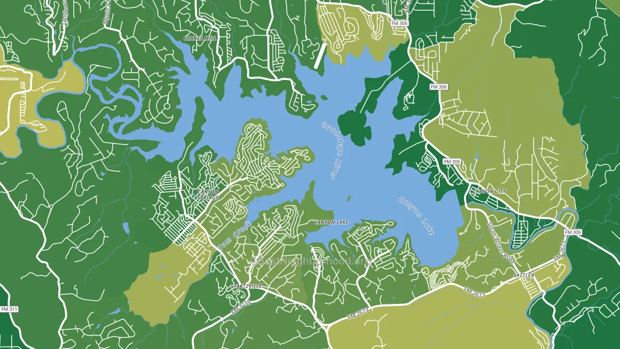 78133, TX block-group voter-turnout map