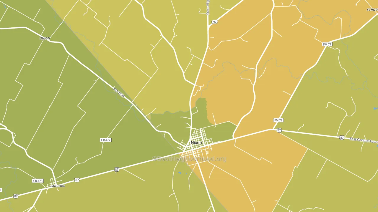78140, TX block-group voter-turnout map